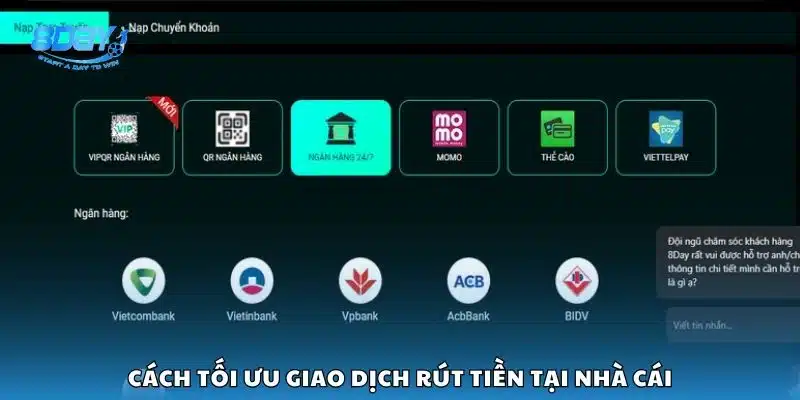 Cách tối ưu giao dịch rút tiền tại nhà cái