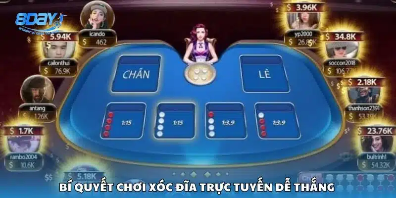 Bí quyết chơi xóc đĩa trực tuyến dễ thắng 